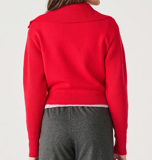 Dex Half Zip Texture Sweater