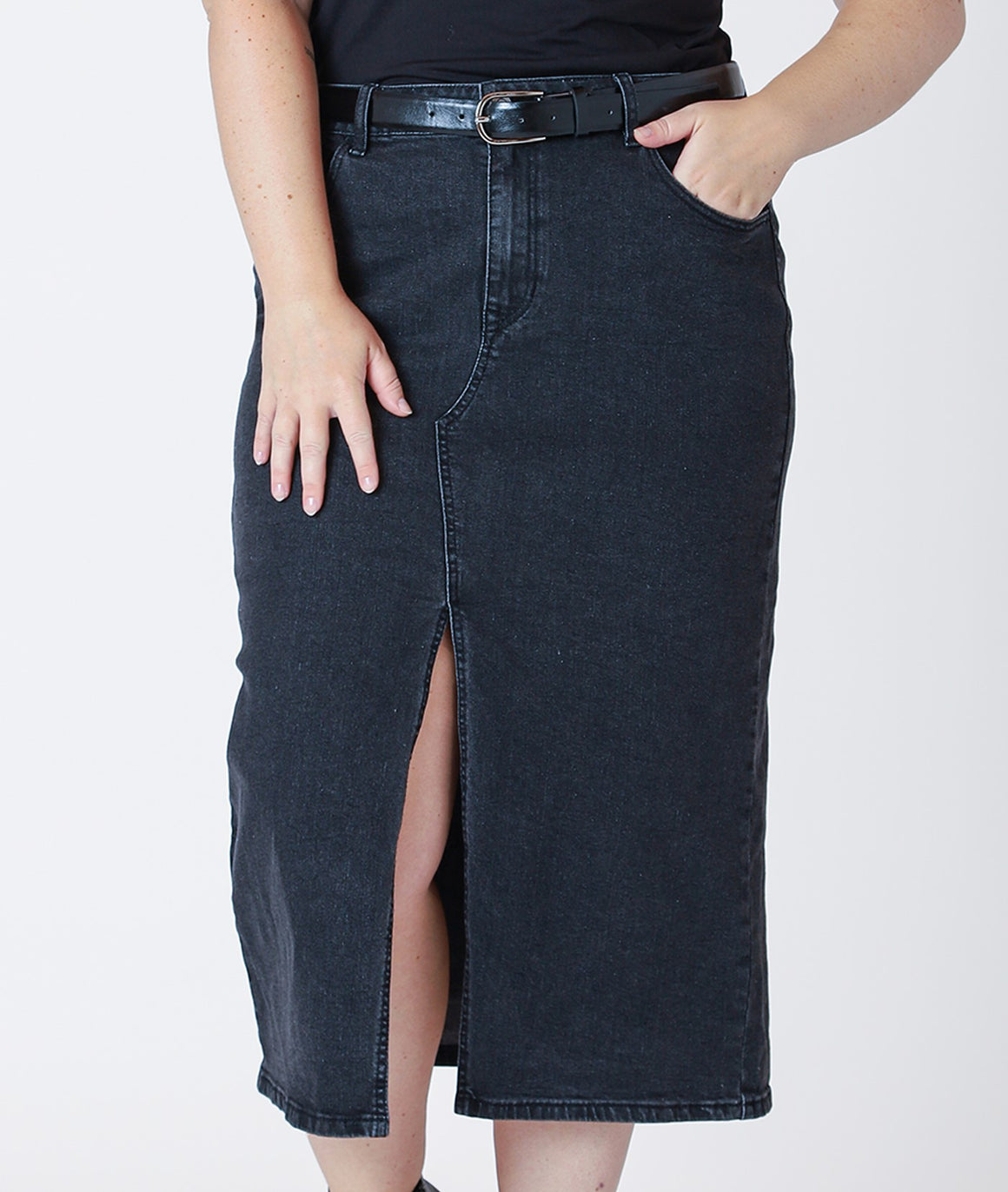 Dex Denim Maxi Skirt