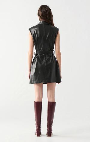 Dex Belted Wrap Mini Dress