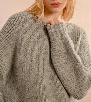 Molly Bracken Grey Chunky Knit