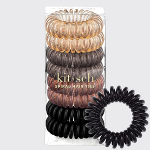 Kitsch Spiral Hair Ties 8 Pk