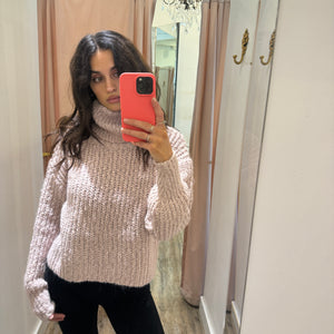 Mystree Turtleneck Crop Sweater