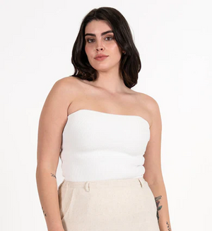 C'est Moi Ottoman Rib Tube Top