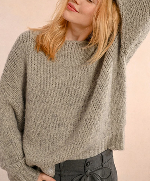 Molly Bracken Grey Chunky Knit