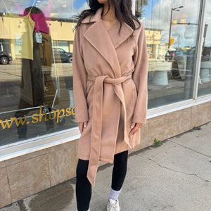 Mystree Lapel Robe Coat