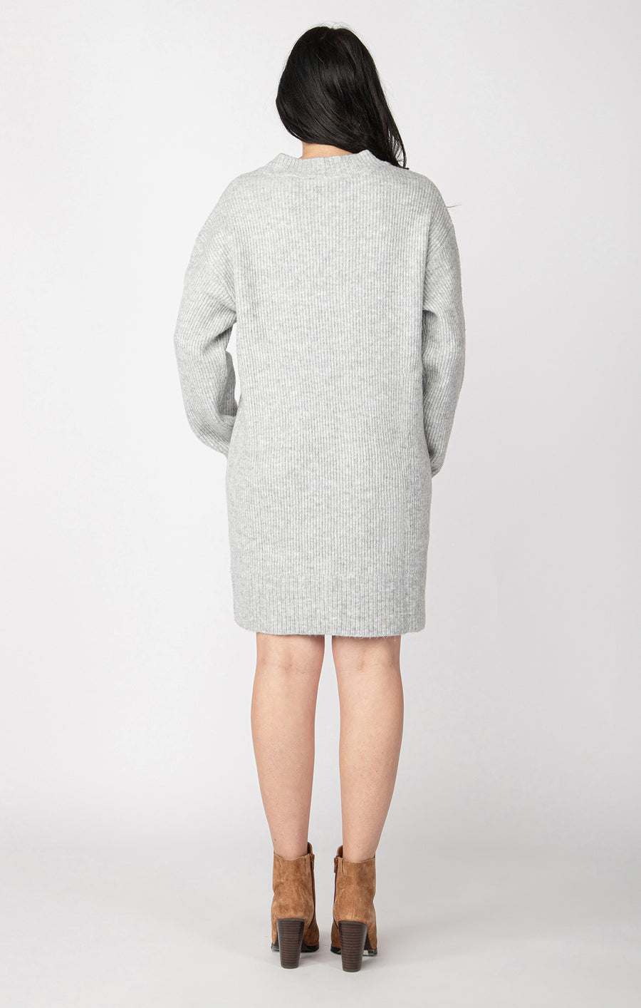 Dex V-Neck Mini Sweater Dress