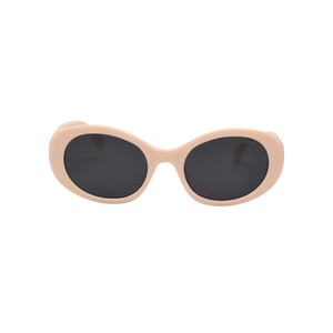 I-SEA brand Camilla cream frames and black lenses sunglasses 